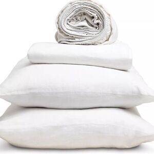PureCare Dr. Weil Relaxed Hemp 4-Piece Sheet Set, 100% Hemp, DWSH-K-WH
